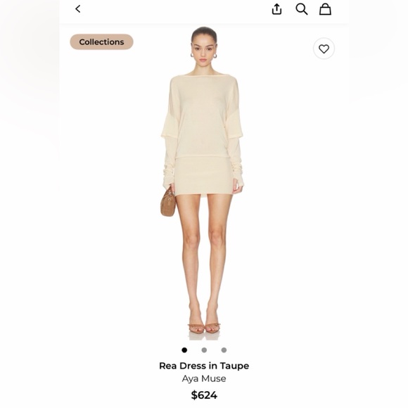Aya Muse Rea Dress in Taupe